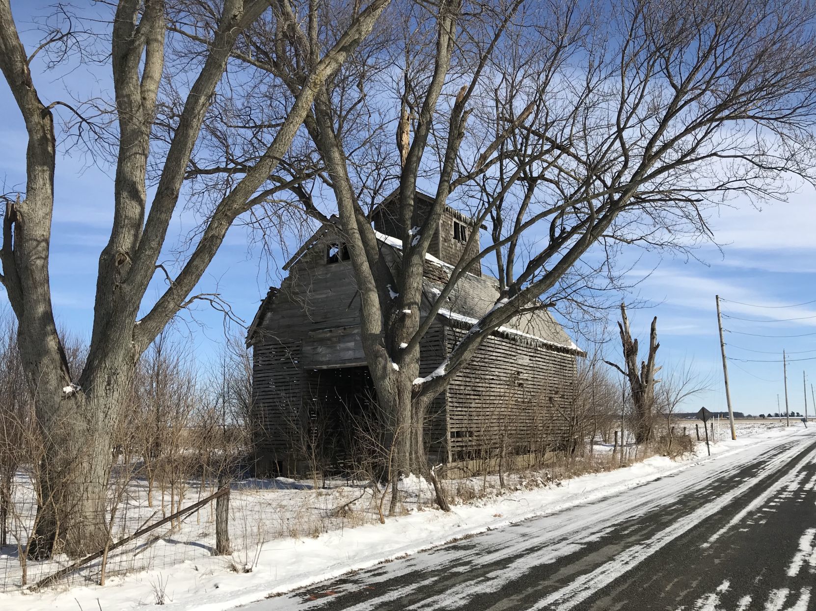 Granary in winter